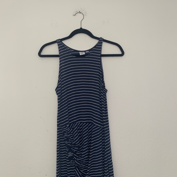Gap Blue + White Striped Tank Maxi Dress - Picture 4 of 7